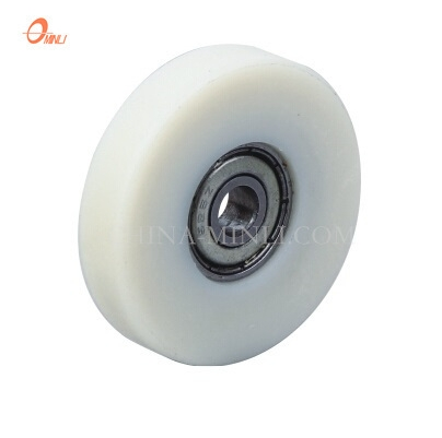 White Pulley Bearing Nylon Wheel Sliding Window Door Roller (ML-AF006)