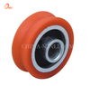 Orange Good Quality Bearing Nylon Metal Components Sliding Pulley (ML-AV036)