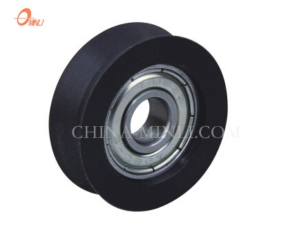 Black Nylon Pulley Hardware Accessories for Doors and Windows