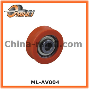 Orange Nylon Pulley V Groove Hardware Accessories for Doors and Windows
