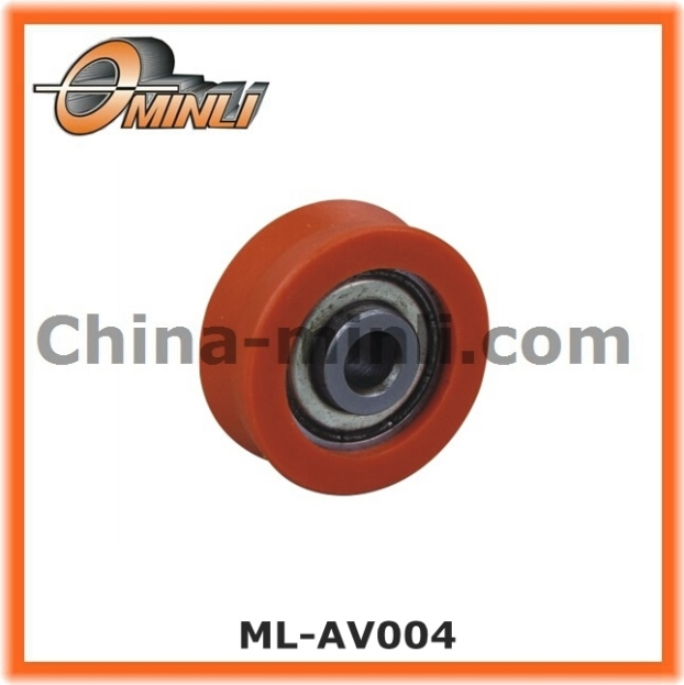 Orange Nylon Pulley V Groove Hardware Accessories for Doors and Windows