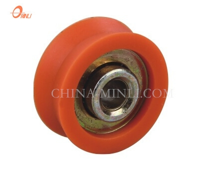 Orange Nylon Pulley V Groove Hardware Bearing