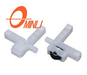Plastic Joint Corner Window Accessories With Sliding Roller (ML-HB005)