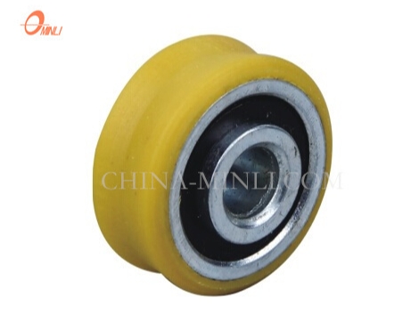 Orange Metal Bearing Components Good Quality Nylon Wheel Pulley (ML-AV035)