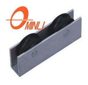 Nylon Double Sliding Roller Aluminum Bracket Pulley for Window And Door (ML-GD001)