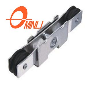 Adjustable Aluminum Alloy Bracket Pulley Double Roller for Window And Door (ML-GD007)
