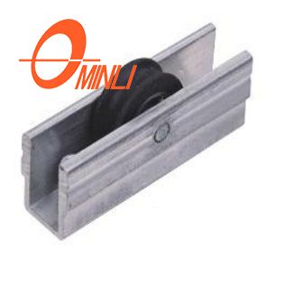Rolamento Para Janela Aluminum Alloy Bracket Pulley with Nylon Coated Bearing (ML-GS018)